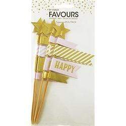 AussieSuperStore Party Essentials Topper Flag Topper Flag | Craft Embellishment | Scrapbooking Embellishment | Cake Topper 9323823194192 FAV17024